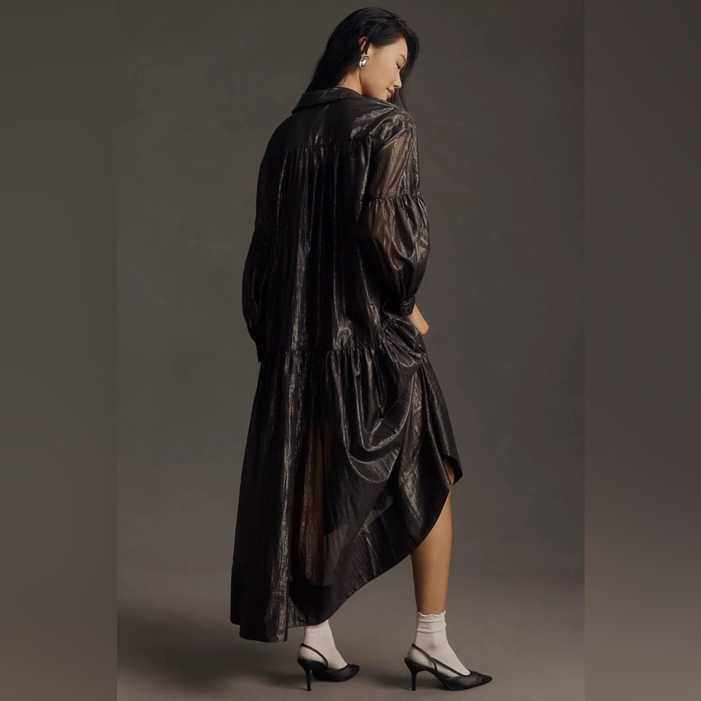 Pilcro Long-Sleeve Metallic Dress - Picture 5 of 7